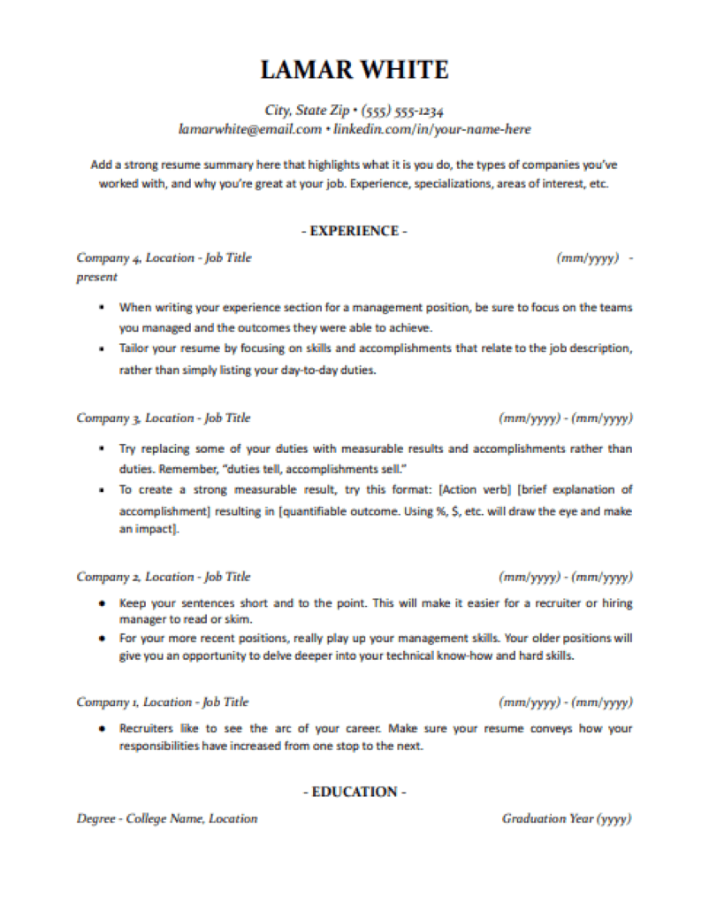Free Resume Templates For 2026 Downloadable Templates