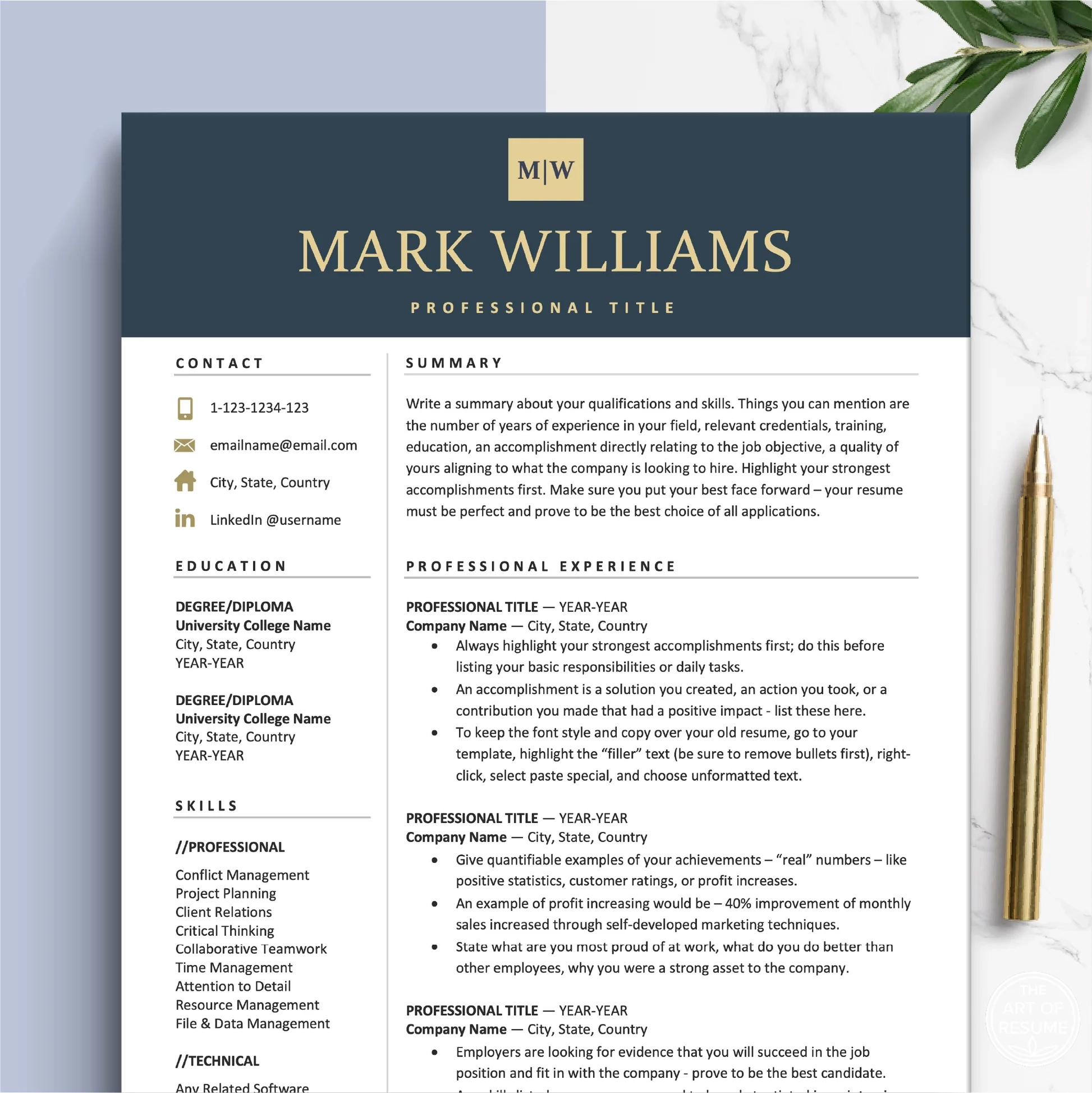 Free Resume Templates Free Writing Guide Resume Bundle The Art Of Resume