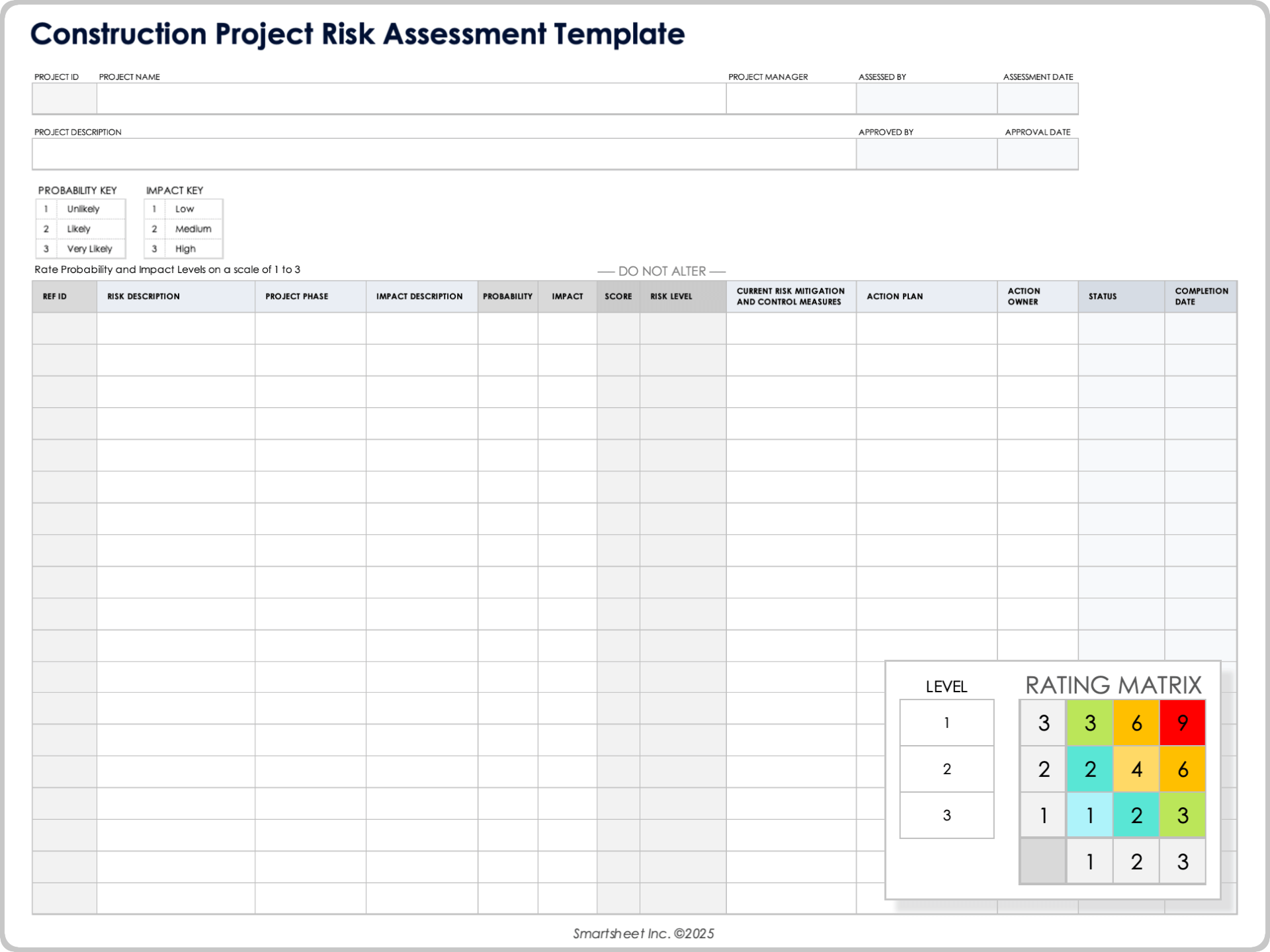 Free Risk Assessment Templates