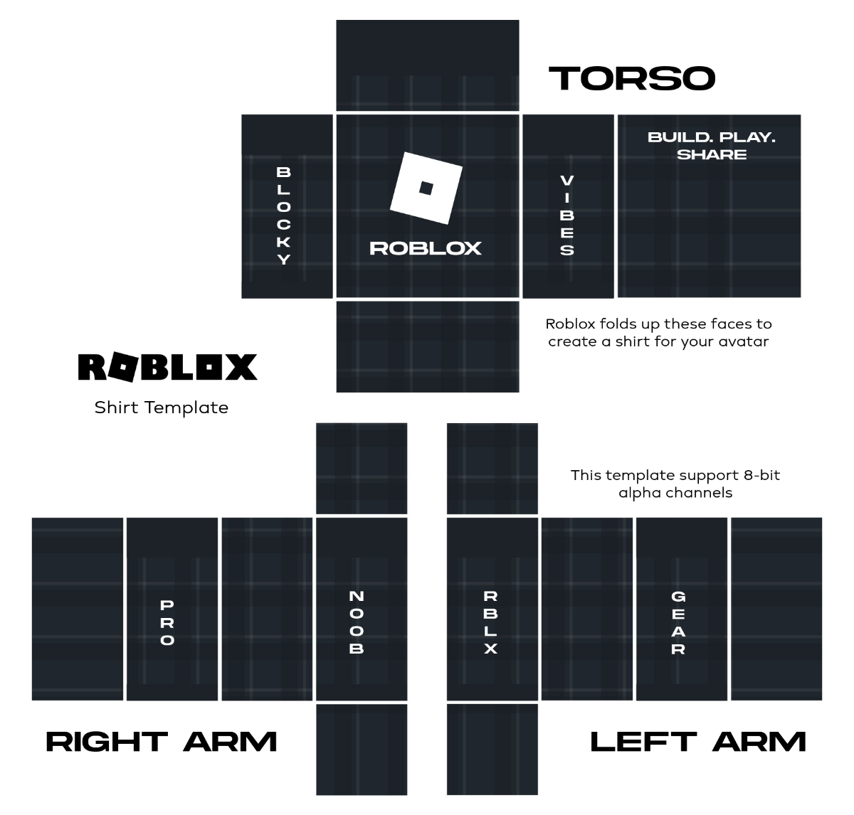 Free Roblox Shirt Templates To Edit Online