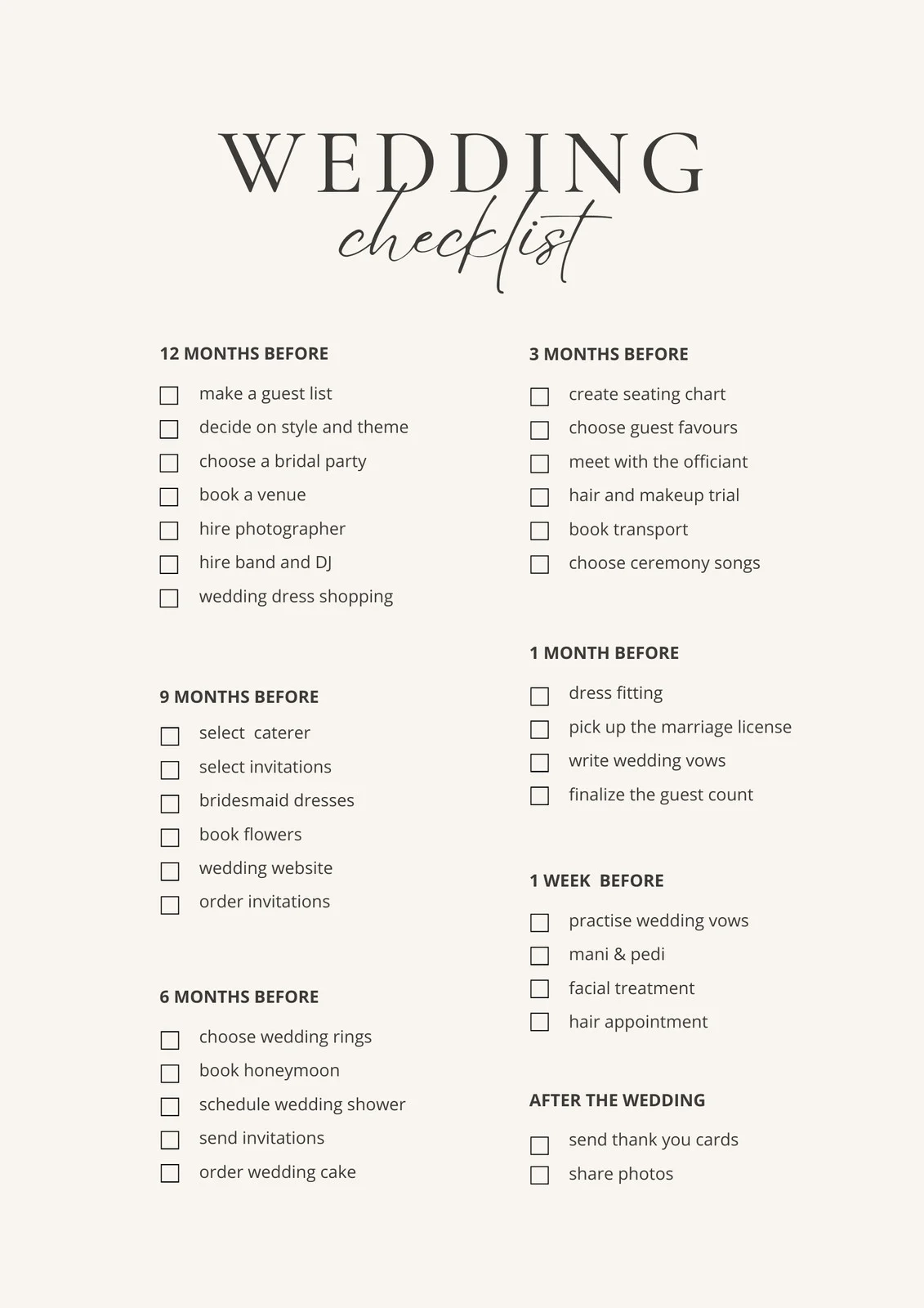 Free Wedding Planning Design Collection Canva