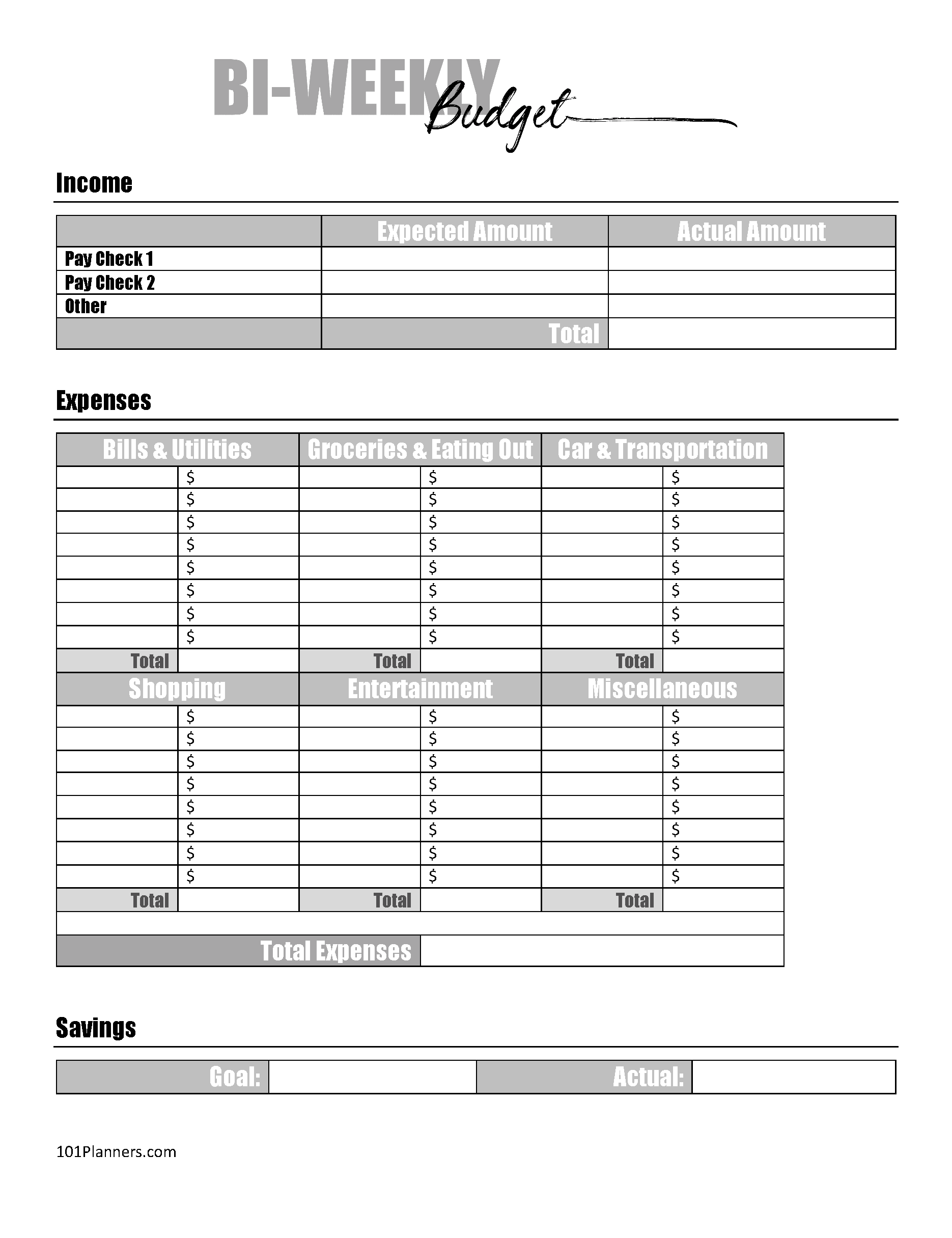 How To Create A Biweekly Budget In 5 Simple Steps FinancialEdge Credit Union