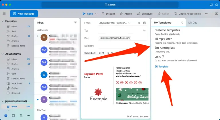 How To Create An Email Templates In Outlook All Devices 