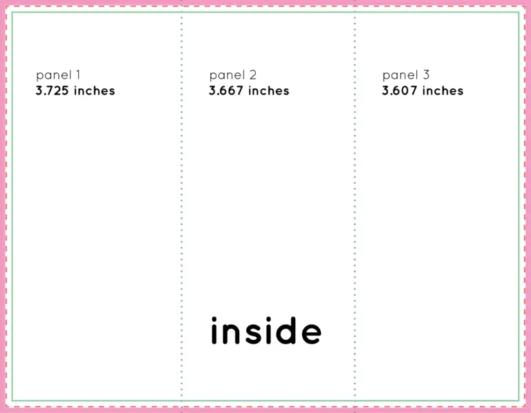 How To Set Up A Tri fold Brochure Plus Free Template Bug Press Graphic Design Printing
