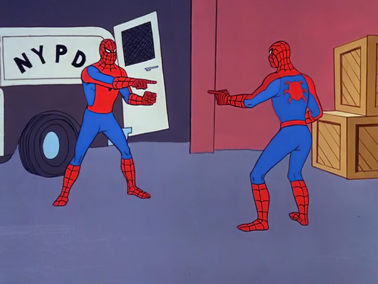 I Restored In HD 4k The Original Spider Man Pointing At Spider Man Template aka Spiderman Confusion Meme 4096 3072 R MemeRestoration