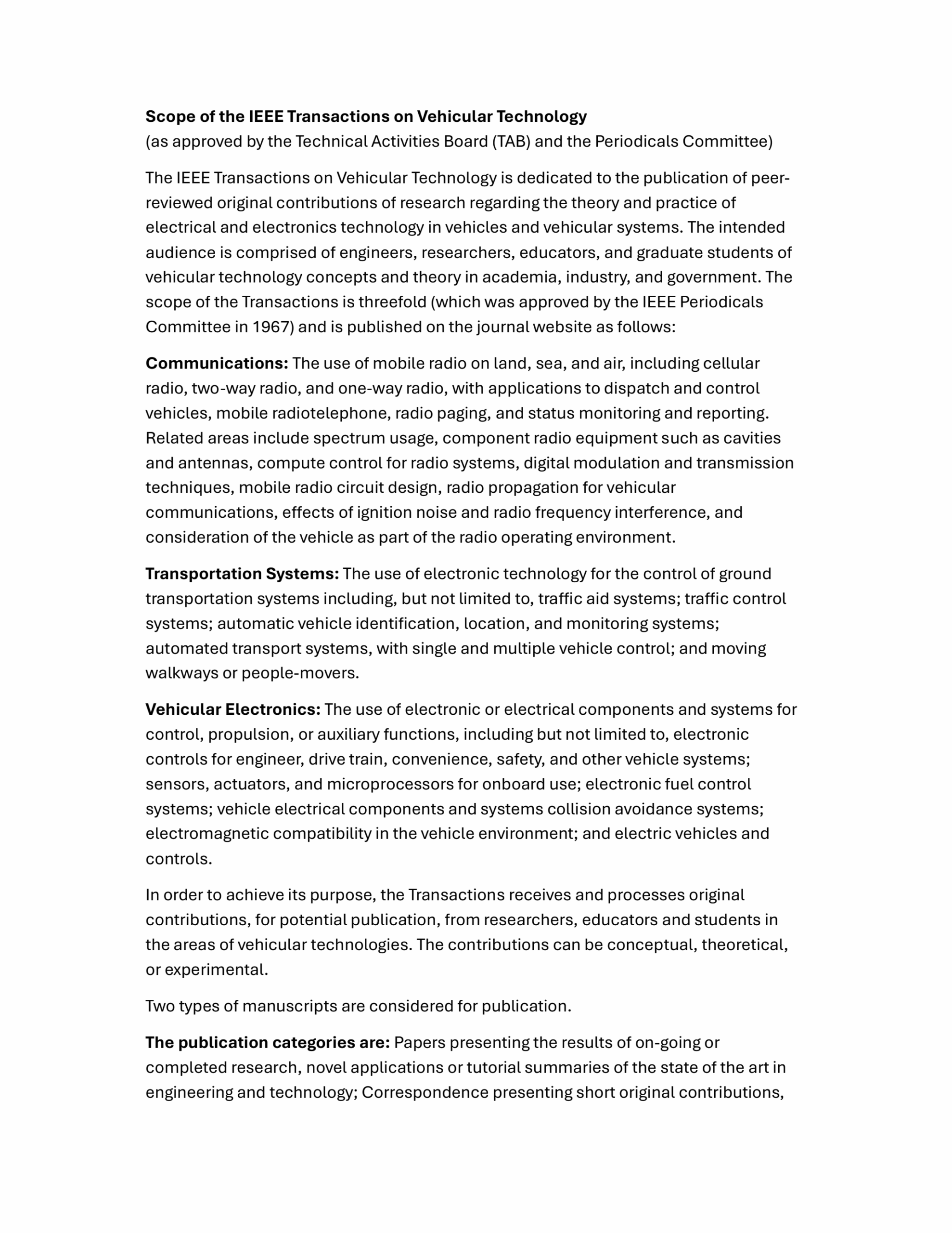 IEEE Transactions On Vehicular Technology Template
