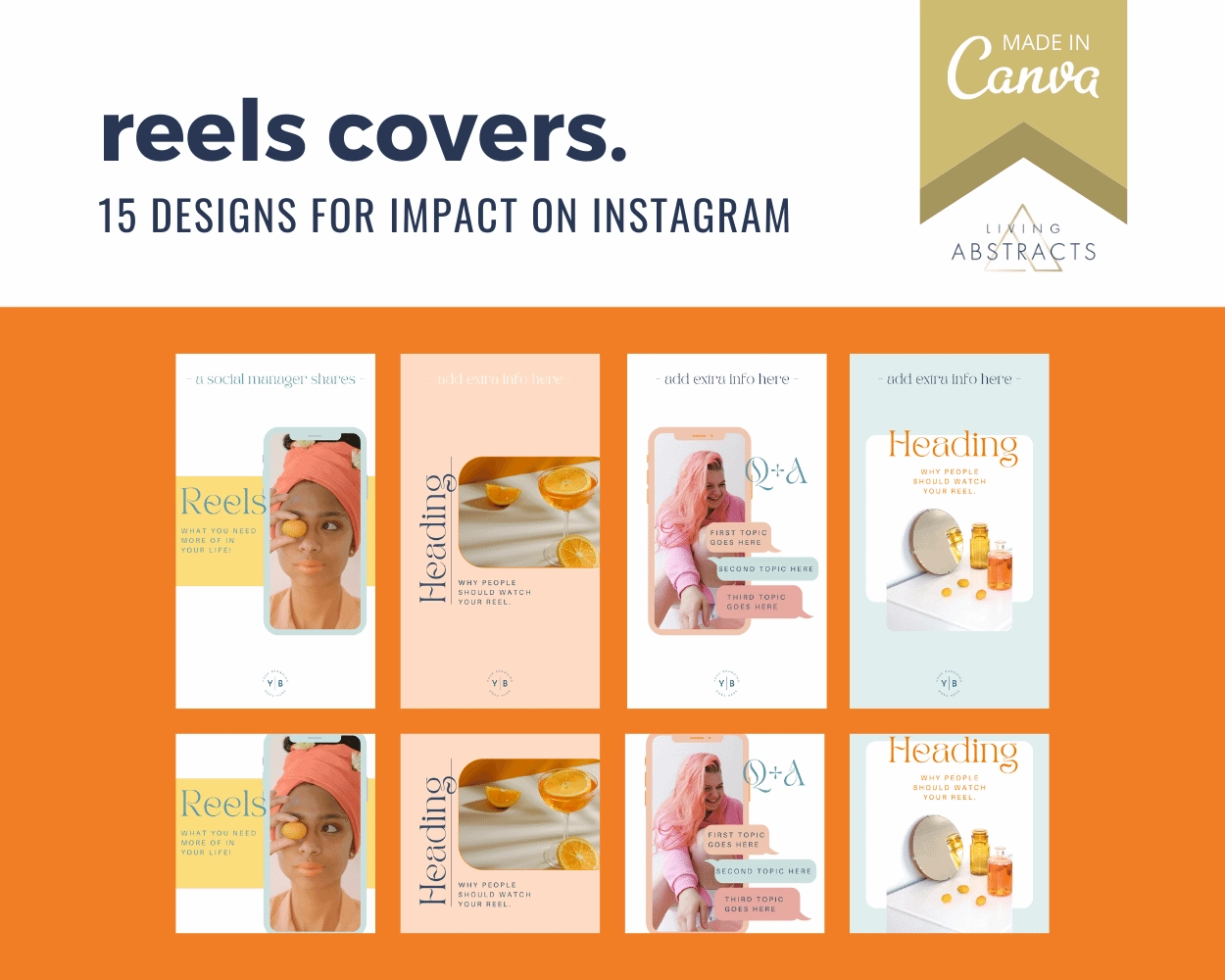 Instagram Reels Cover Templates For Canva