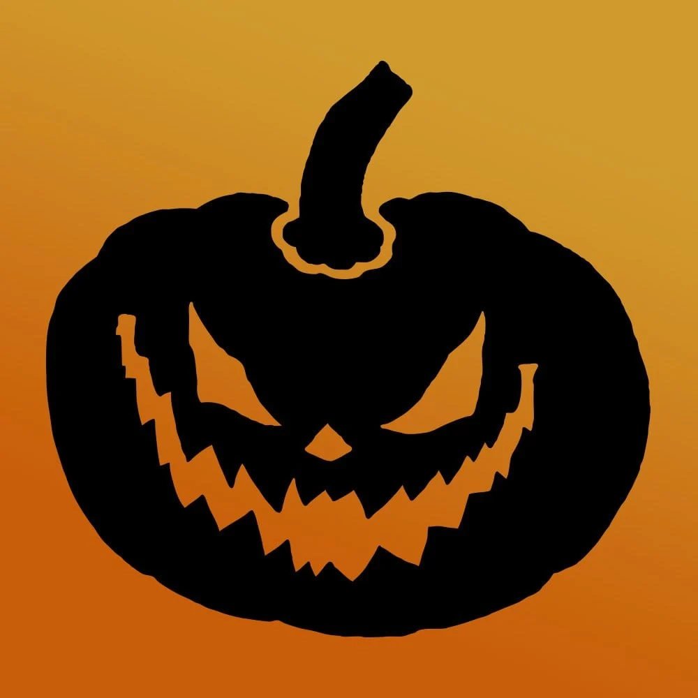 Jack O Lantern Halloween Stencil Grinning Pumpkin Stencil