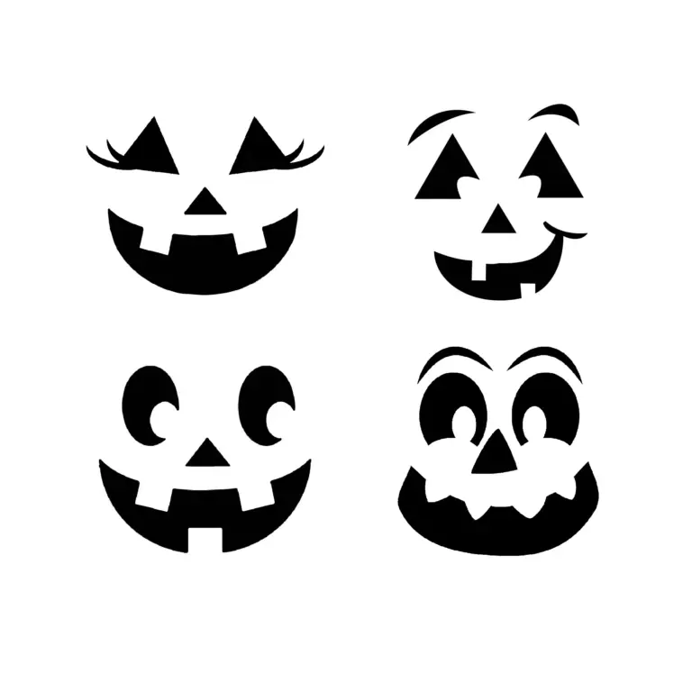 Jack o Lantern Pumpkin Faces Club Box Stencil The Flour Box