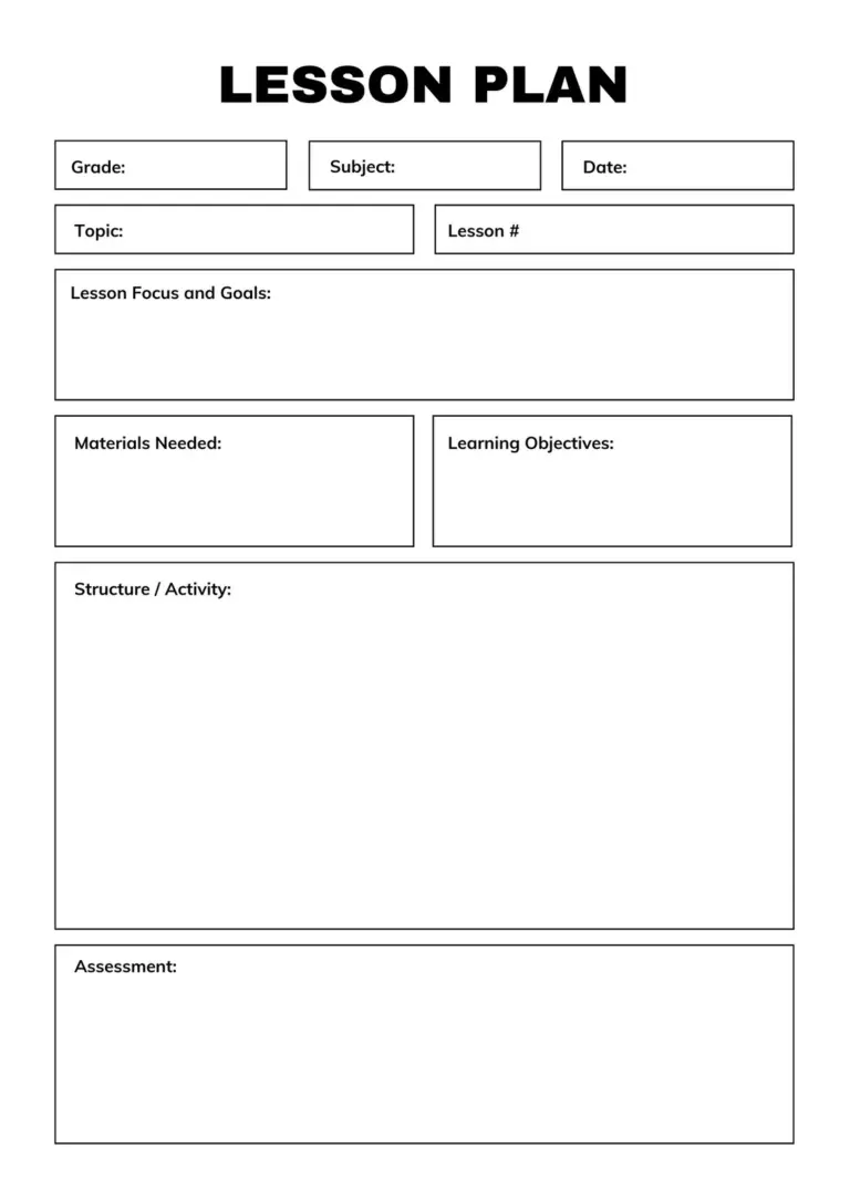 Lesson Plan Templates You Can Customize For Free Canva