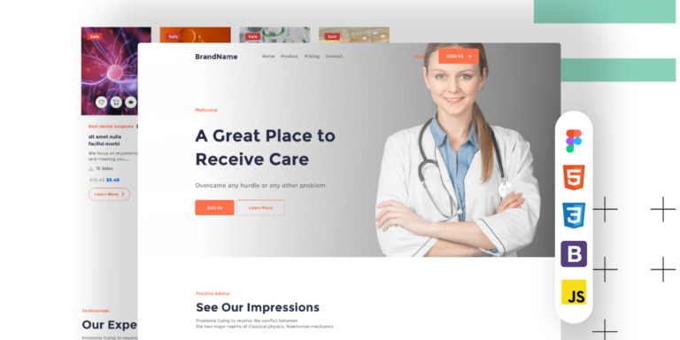 Medical Universal Responsive Website Template Download Html With Css For Medical Figma
