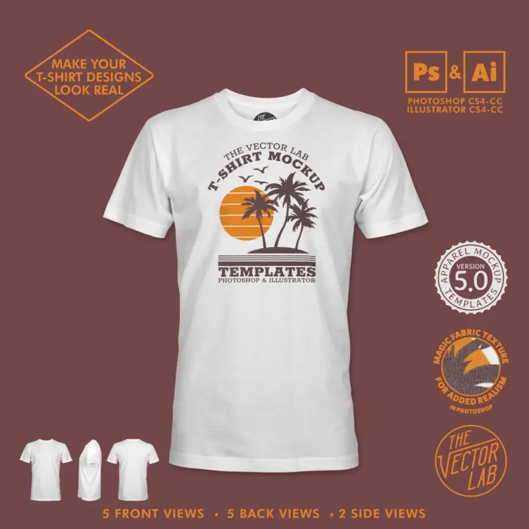Men s T Shirt Mockup Templates TheVectorLab