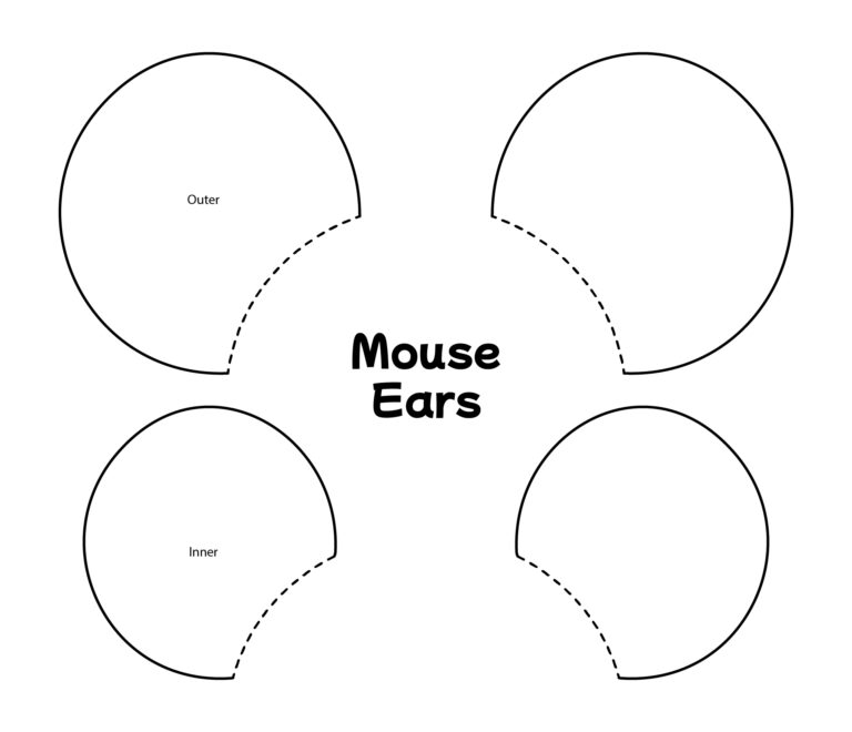 Mickey Ears Template Free Printable
