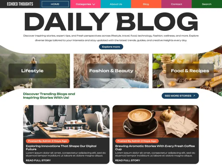 Multi Blogger WordPress Theme WordPress