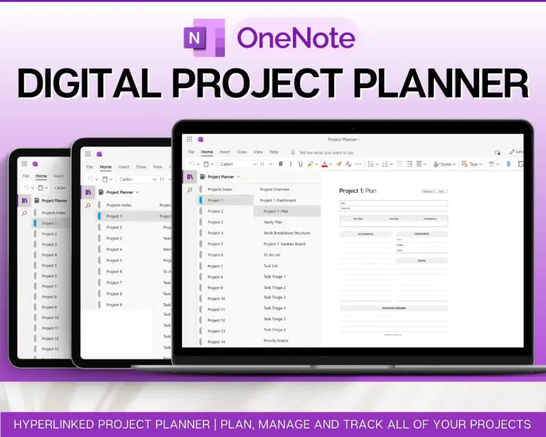 OneNote Project Planner Efficient Way Of Managing OneNote Projects 