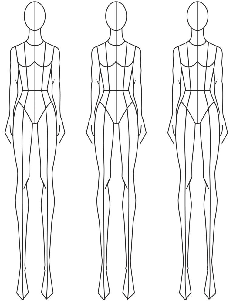 Outline Female Blank Fashion Design Templates Fashion Sketching A Step by step Guide To Drawing The