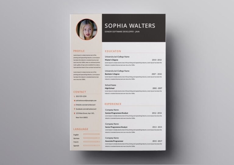 Pages Resume Templates 10 FREE Resume Templates For Mac