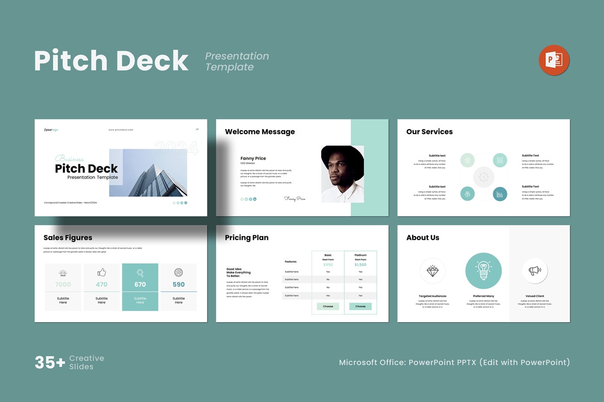 Pitch Deck PowerPoint Template Nulivo Market