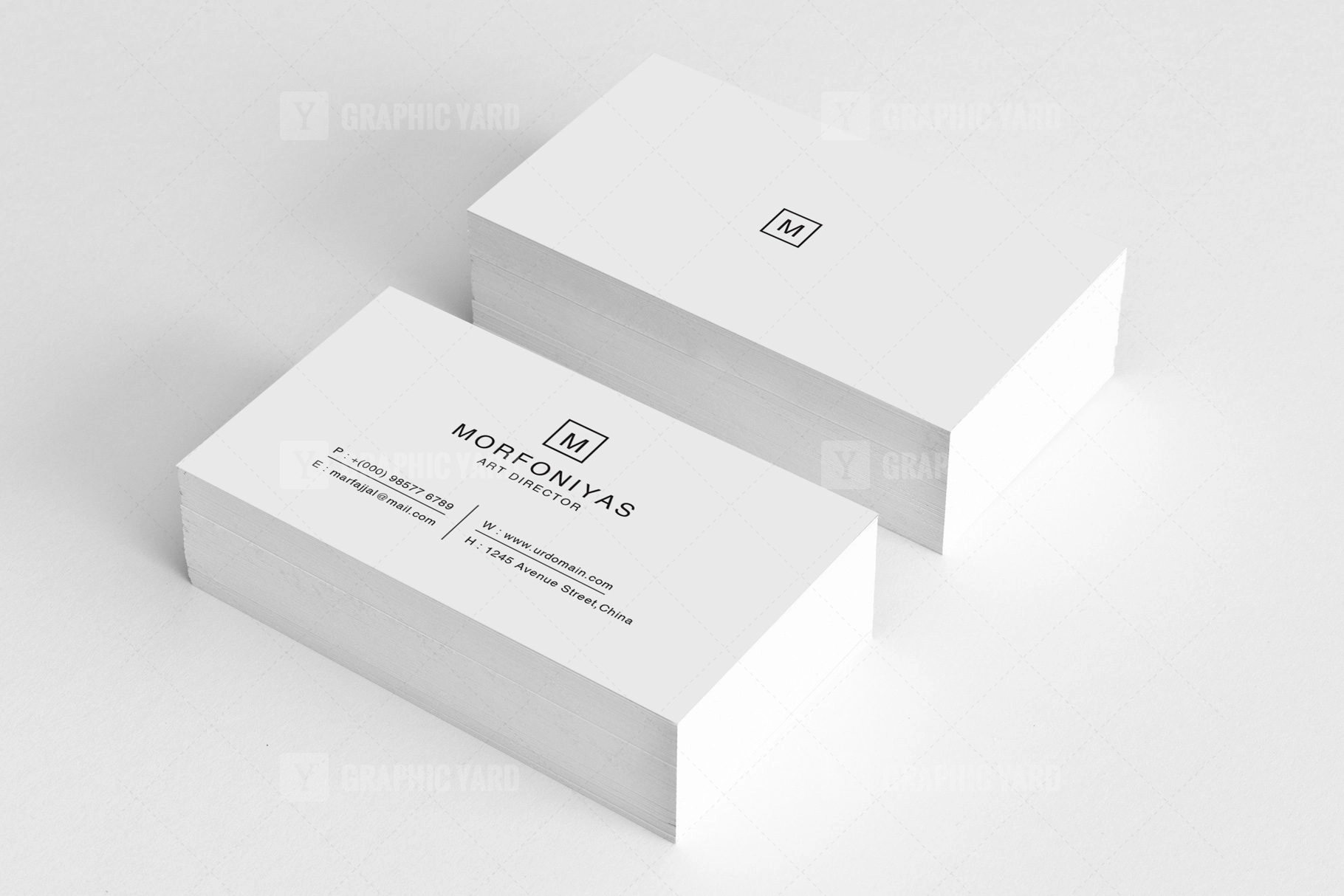 Plain Business Card Templates Graphic Yard Graphic Templates Store