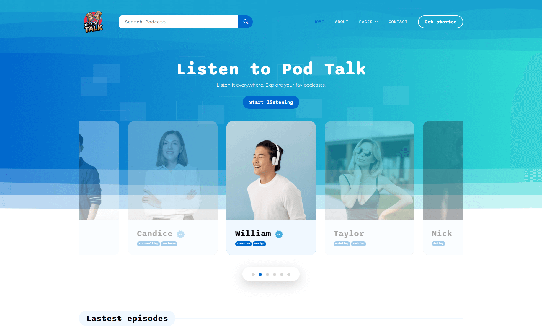 PodTalk Free Bootstrap 5 HTML5 Website Template