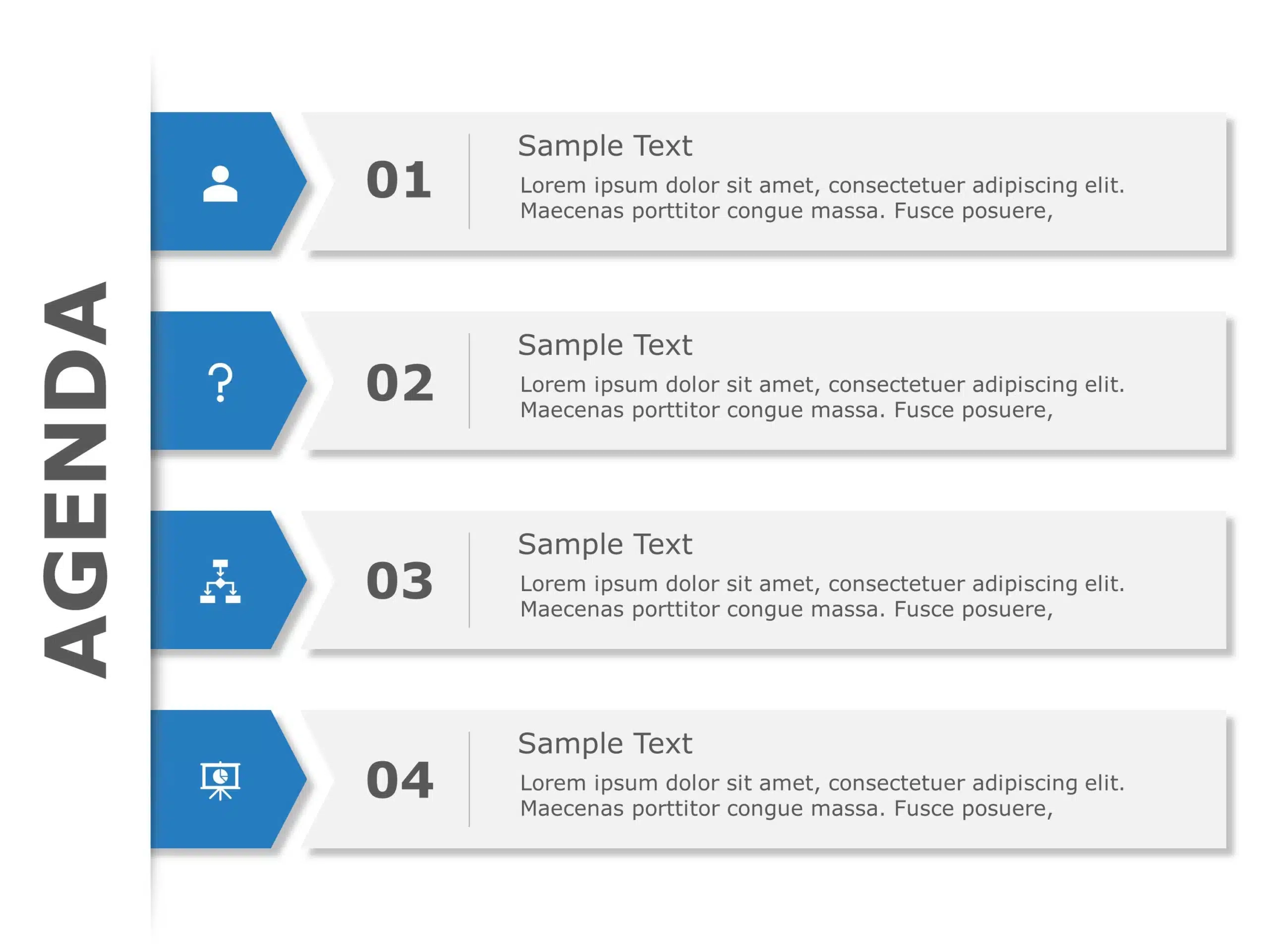 Presentation Agenda PowerPoint Template SlideUpLift