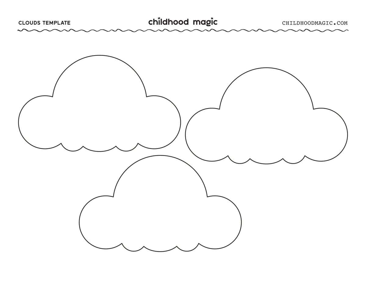 Printable Clouds Free Templates Childhood Magic