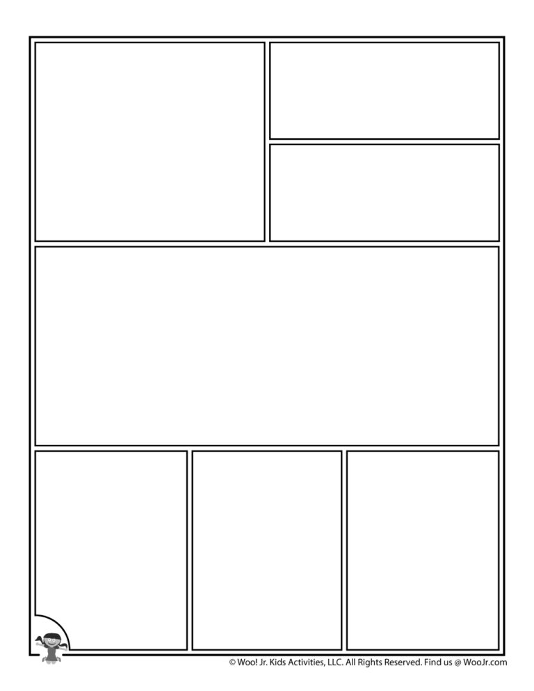 Printable Comic Book Pages Woo Jr Kids Activities Children s Publishing