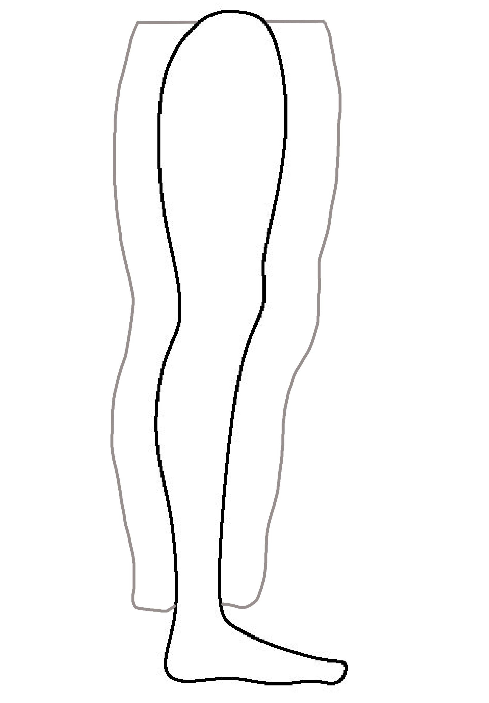 Printable Leg Template Leg Pattern Body Tattoos Half Sleeve Tattoo Template Outline Of A Leg Leg Outline Tattoo Leg Tattoo Template