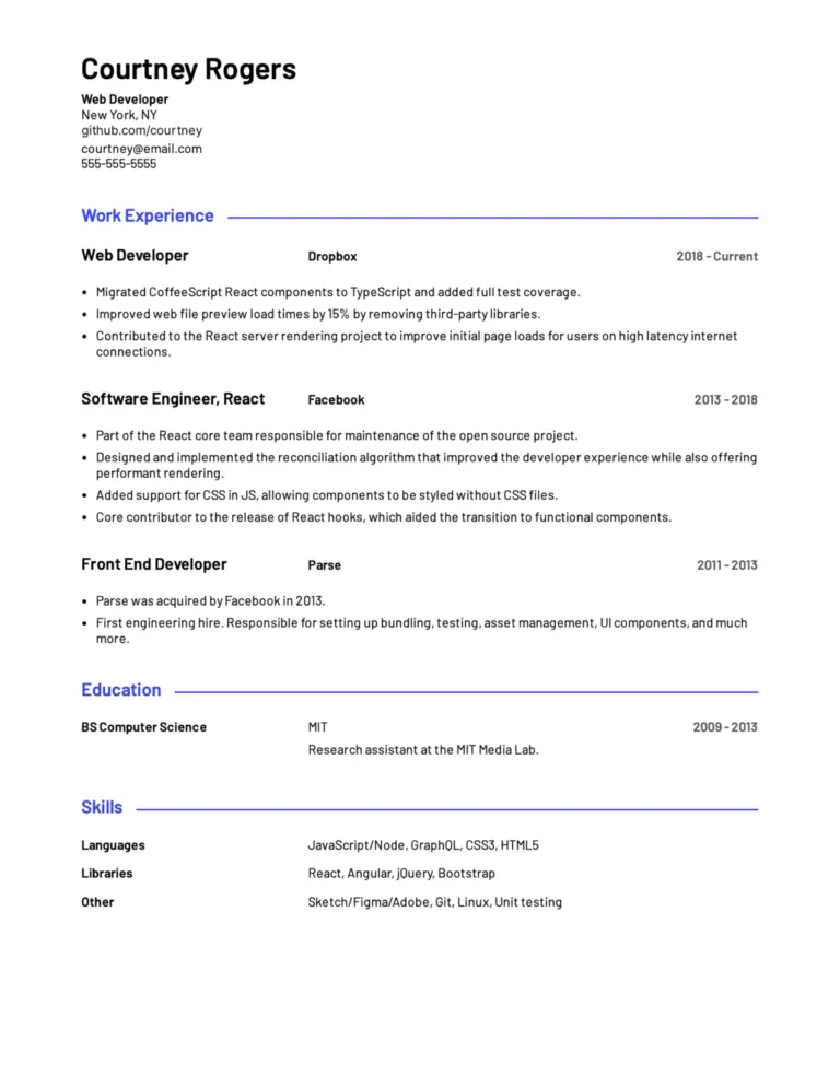 Professional Resume Templates To Impress Recruiters