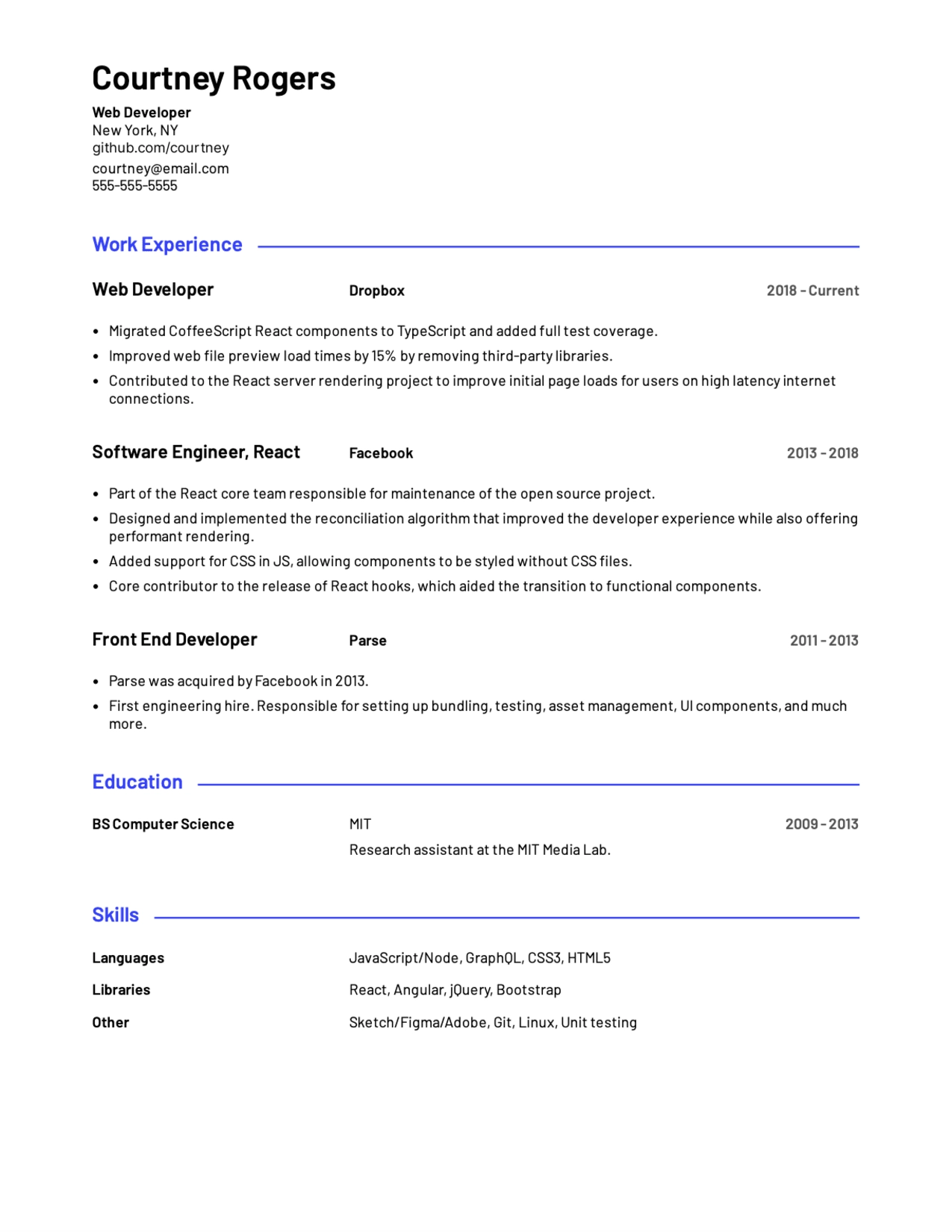 Professional Resume Templates To Impress Recruiters