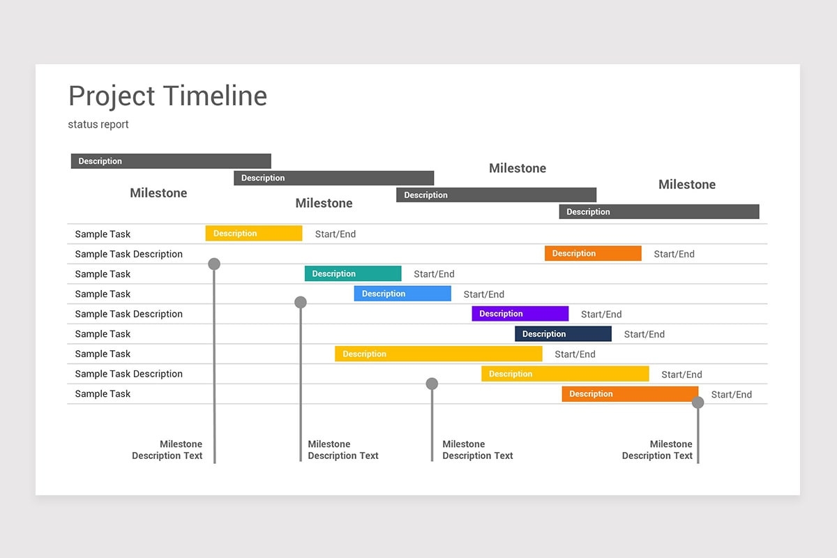 Project Plan Gantt And Timelines PowerPoint Template Nulivo Market
