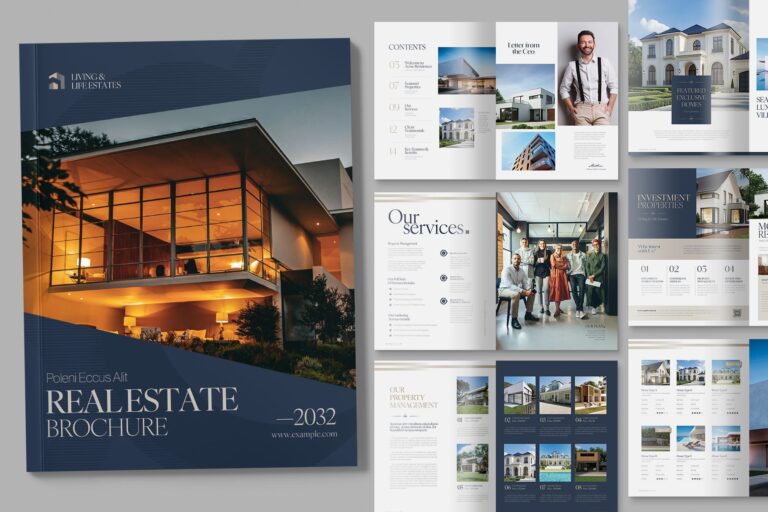 Real Estate Brochure Template BrandPacks