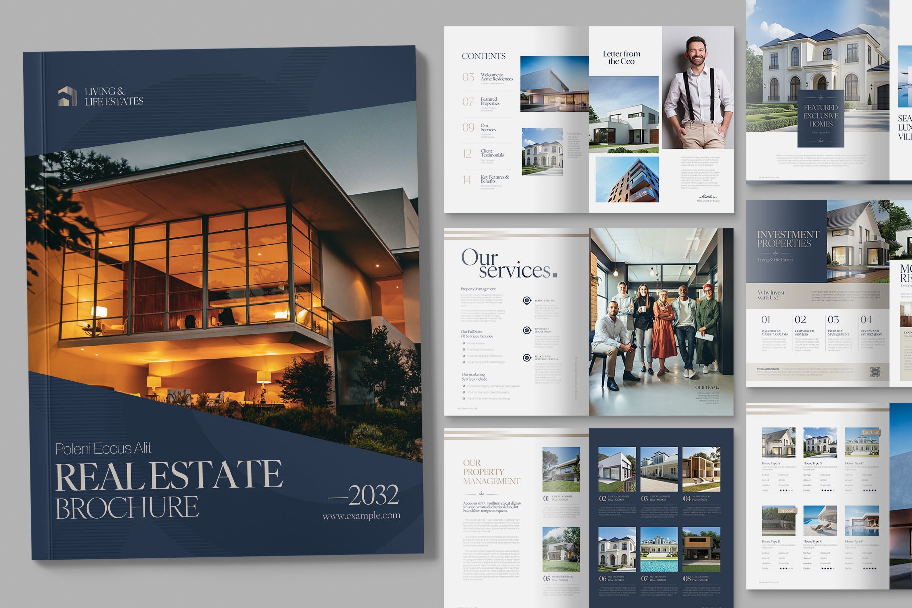 Real Estate Brochure Template BrandPacks