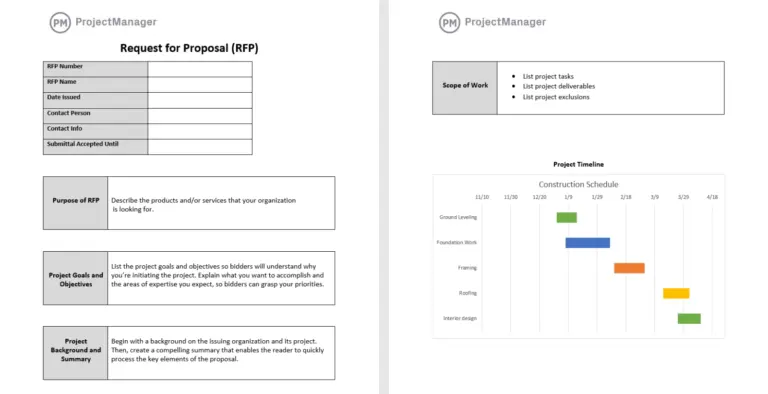 RFP Template Request For Proposal Free Word Download