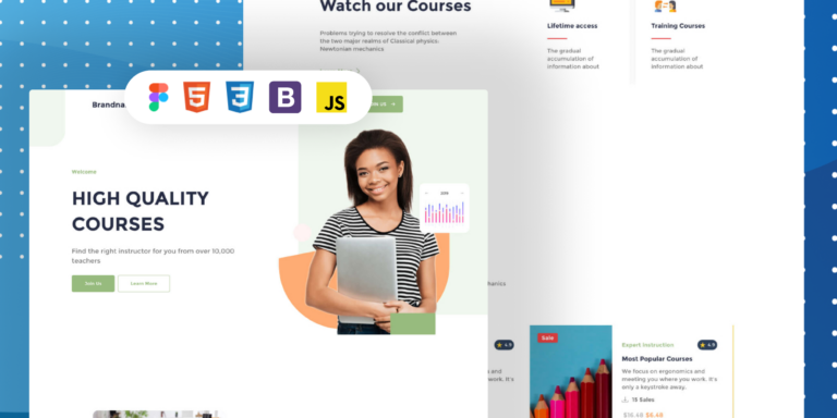 School Reliable Simple Website Template Download Html With Css For School Figma