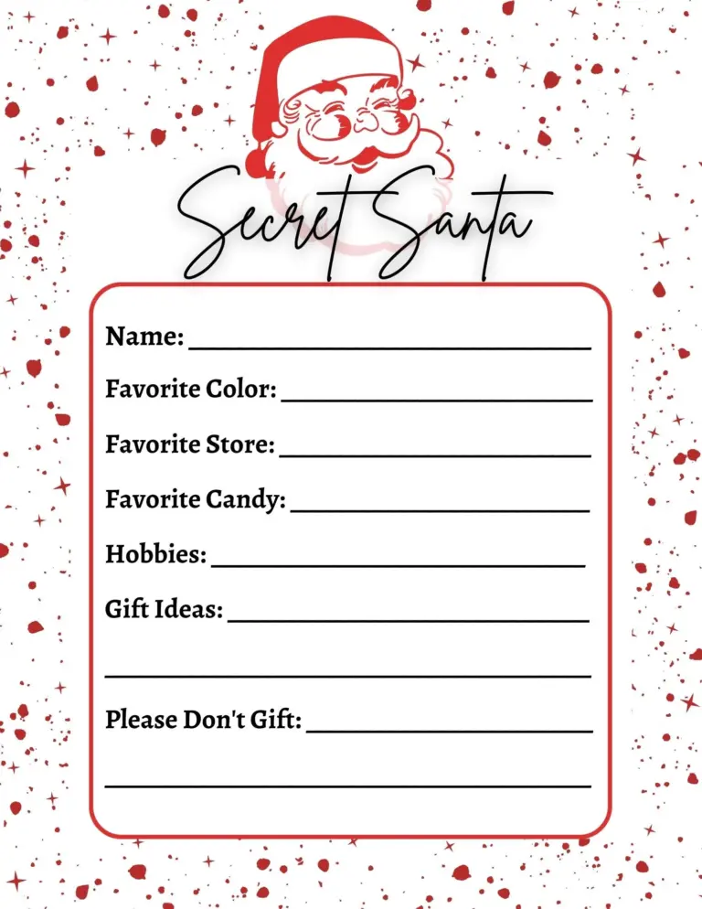 Secret Santa Wish List Etsy