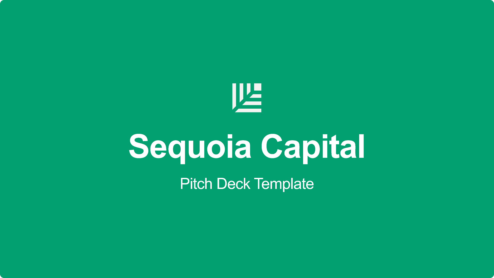 Sequoia Capital Pitch Deck Template Figma