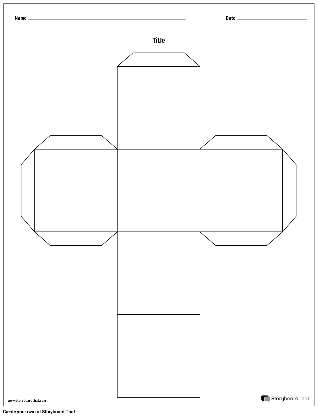 Story Cube Worksheet Templates Free Printable