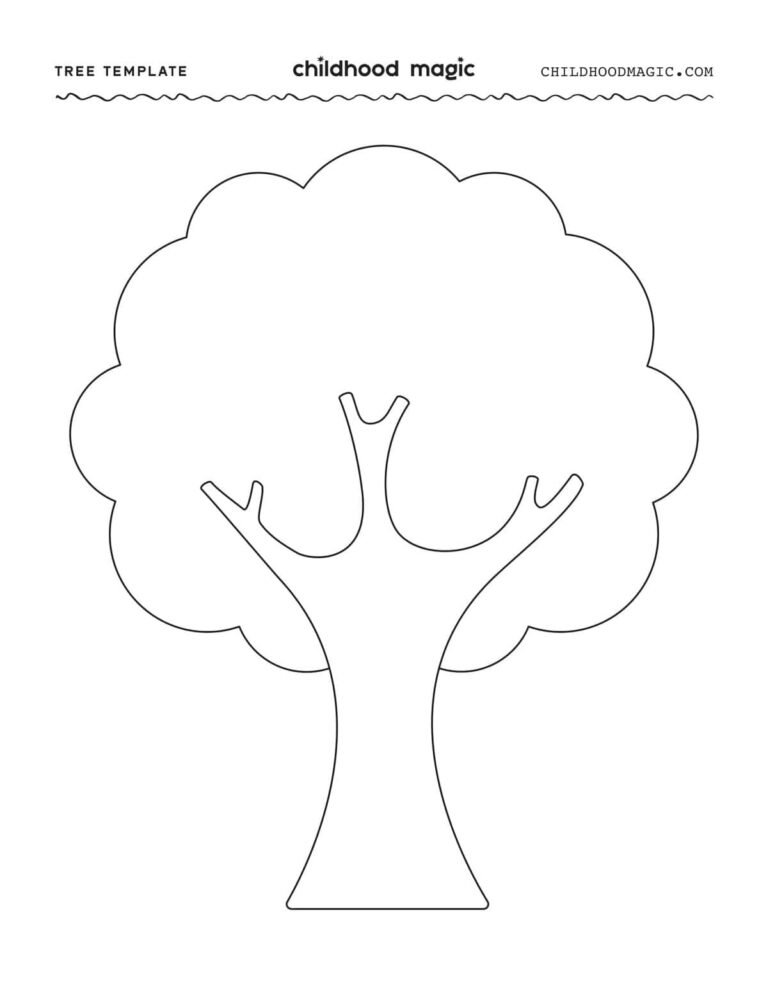 Tree Template Free Printable Childhood Magic