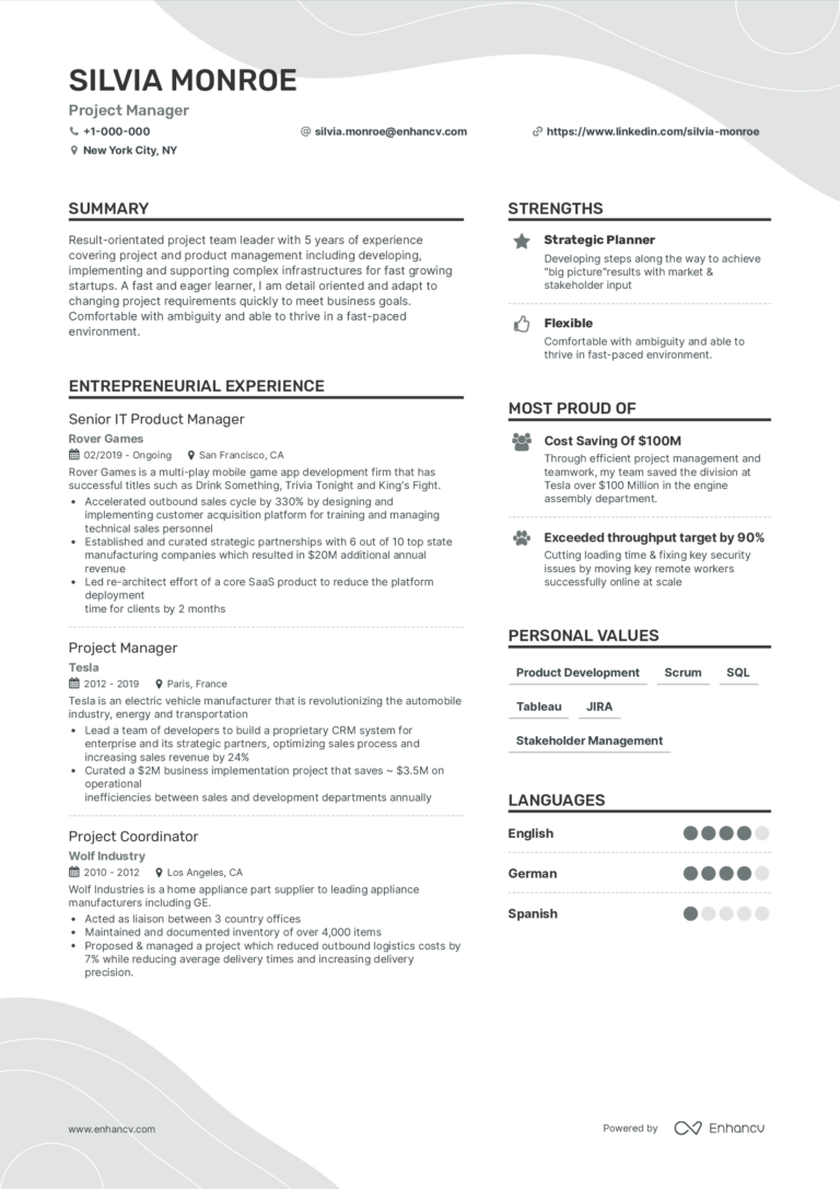 Two Column Resume Templates For 2026 Fit On One Page PDF TXT