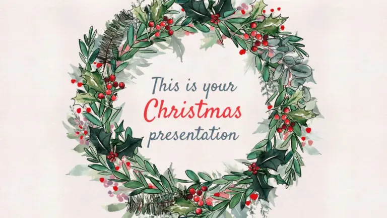 Winter Christmas Free PPT Google Slides Template SlidesCarnival