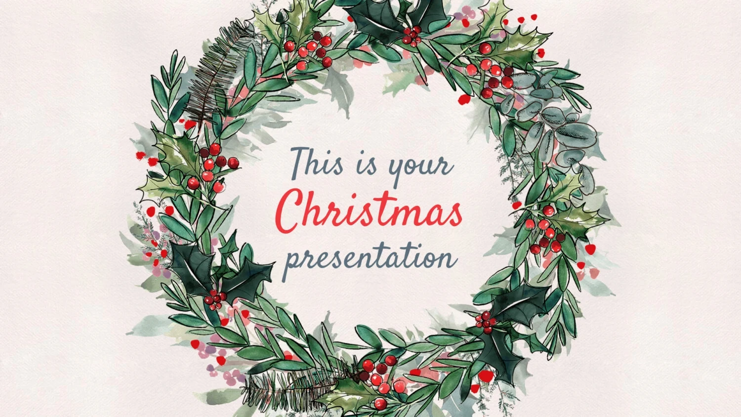 Winter Christmas Free PPT Google Slides Template SlidesCarnival